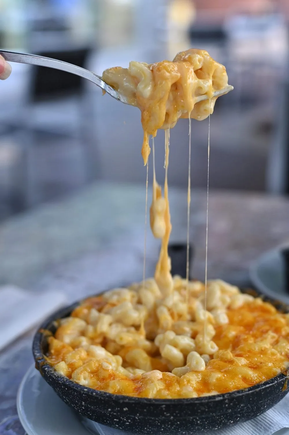 Macaronis au fromage, courge et lardon à la bière