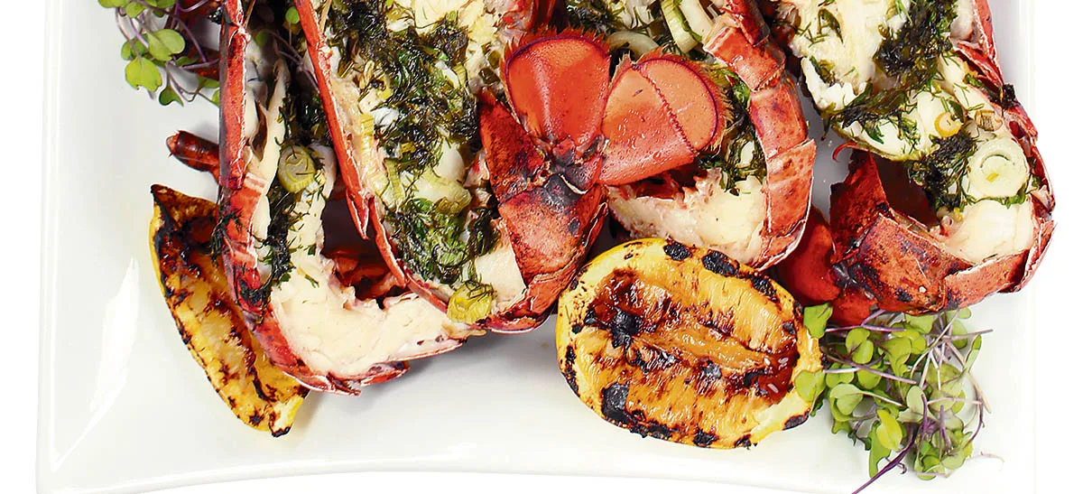 Homard grillé, caramel e citron et Weizen
