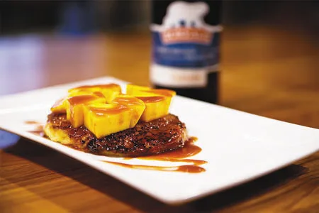 Pain perdu à la Boréale Cuivrée et son caramel