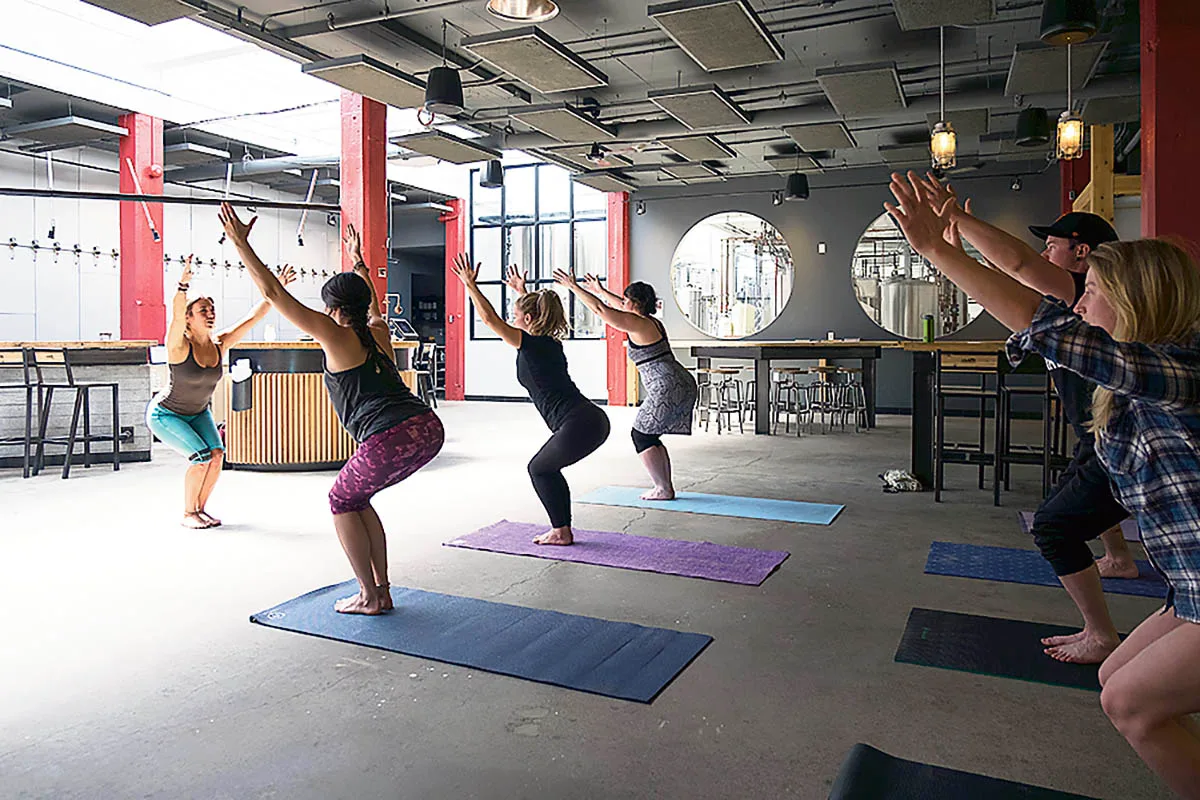 Ceci n’est pas du beer yoga