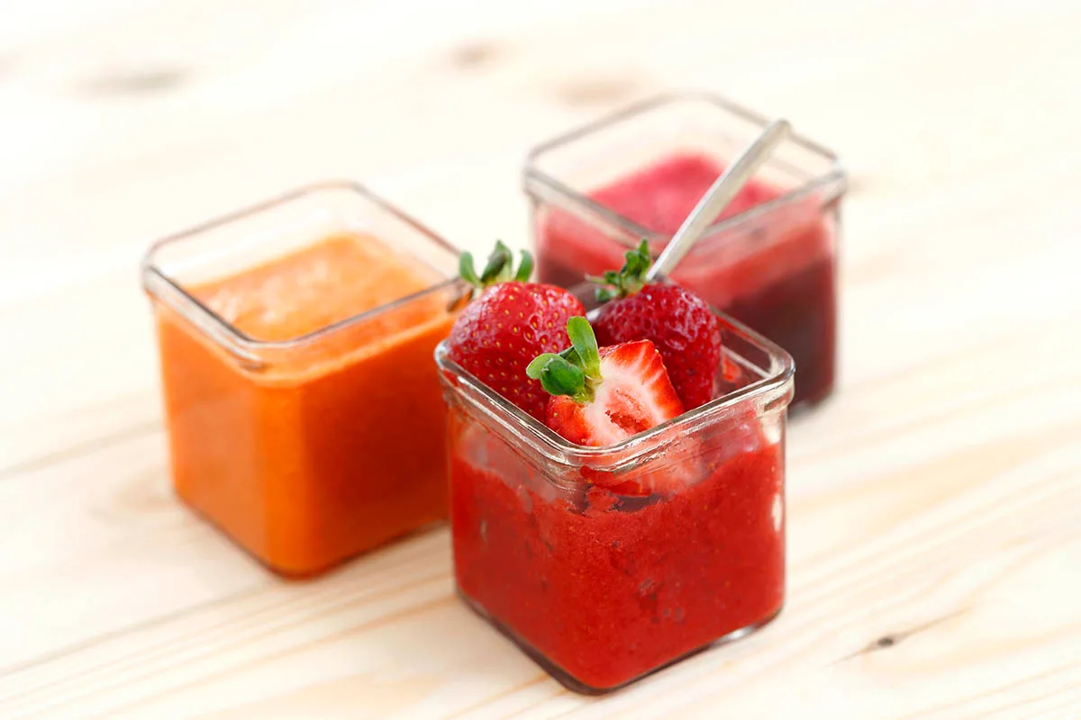 Sorbet à la bière au fruit