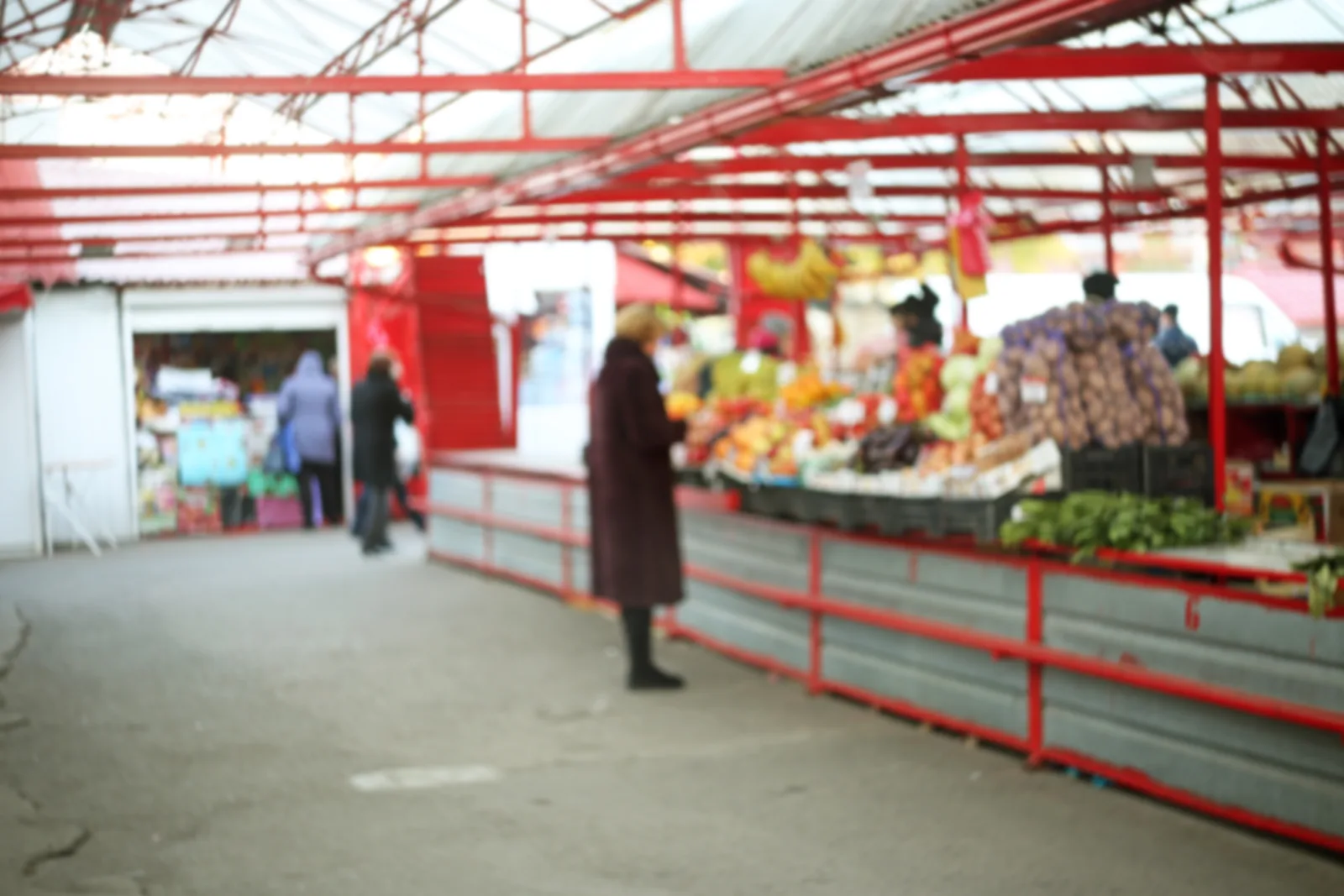 Marché public flou